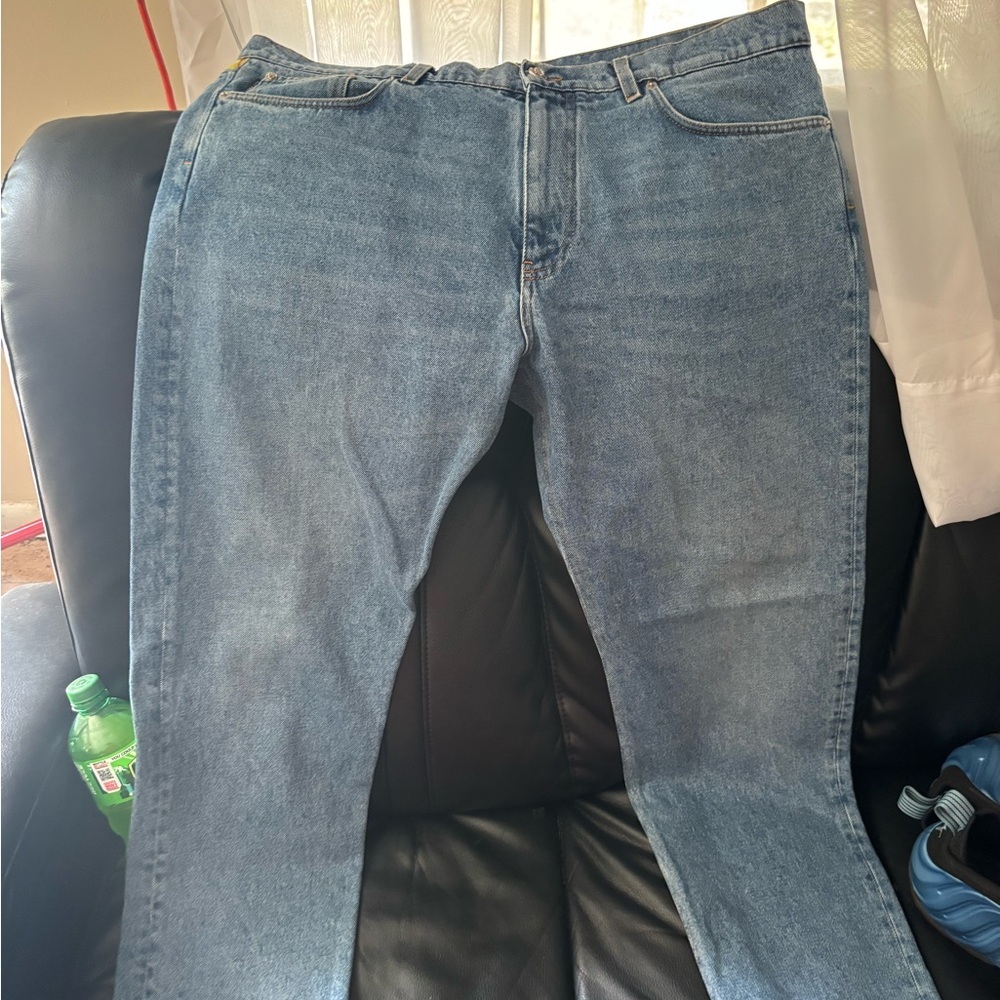 Versace Blue Straight Jeans Classic Style